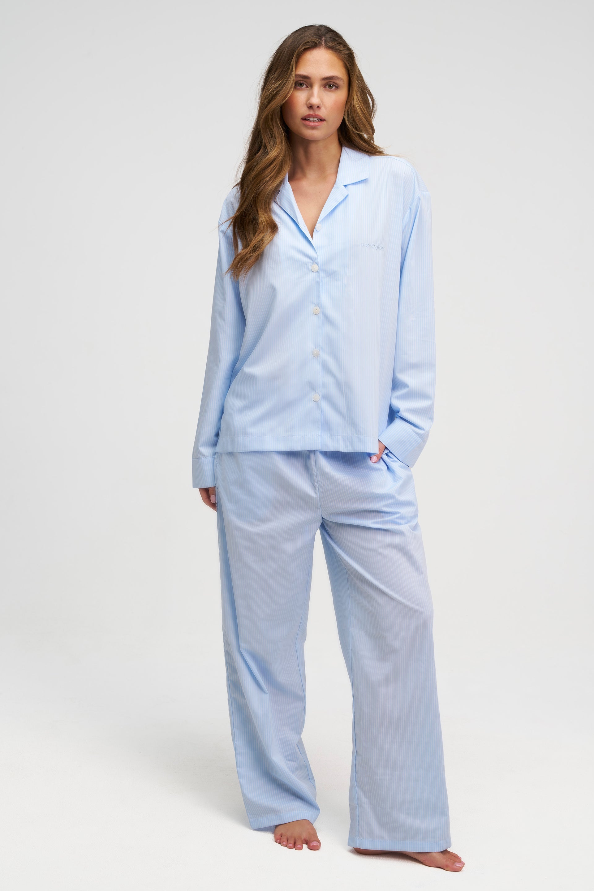 Rest & Home™ Ensemble pyjama long rayé premium