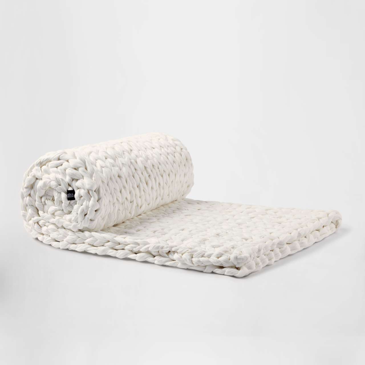 Rest & Home™ Couverture lestée tricotée à la main